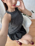 Halter Neck Design Polka Dot Tops